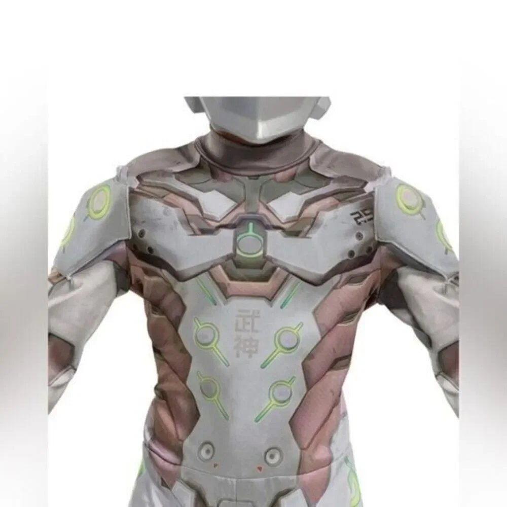 Genji Costume Official Overwatch Costume Jumpsuit with Mask and‎ hood Size M 7-8